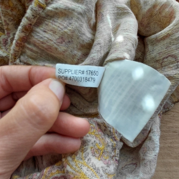 Denim & Supply Ralph Lauren Boho Paisley Blouse in Pink and Cream - Picture 9 of 9